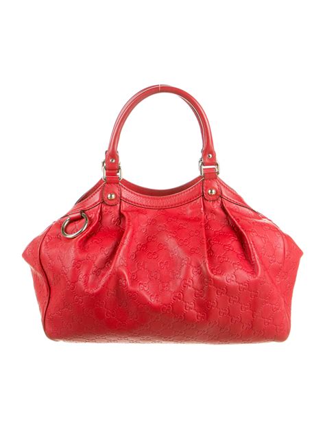 gucci sukey tote red|Gucci GG Signature Sukey Medium .